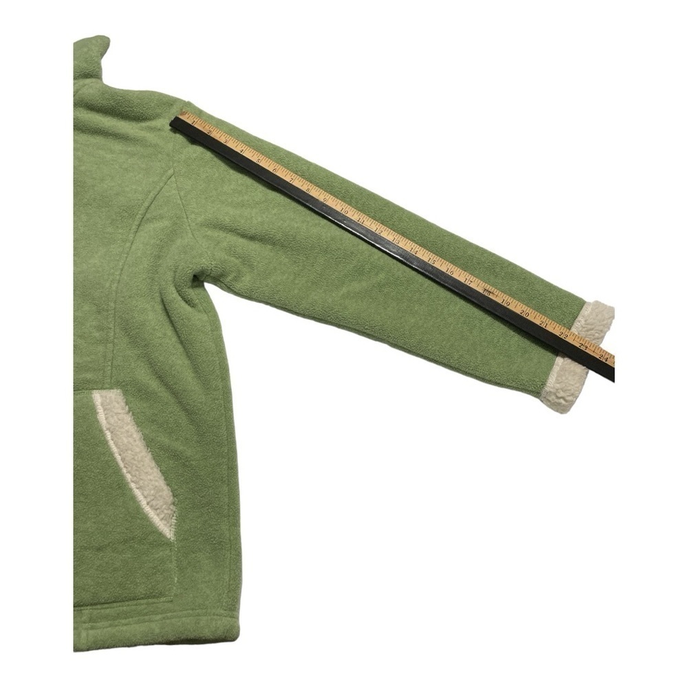 Denim & Co. Zip Front Fleece Jacket with Hood and Sherpa Lining Size L - Picture 11 of 14